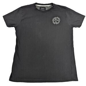 Men’s Denim & Flower Ricky Singh Black Devil Dogs TShirt size  M